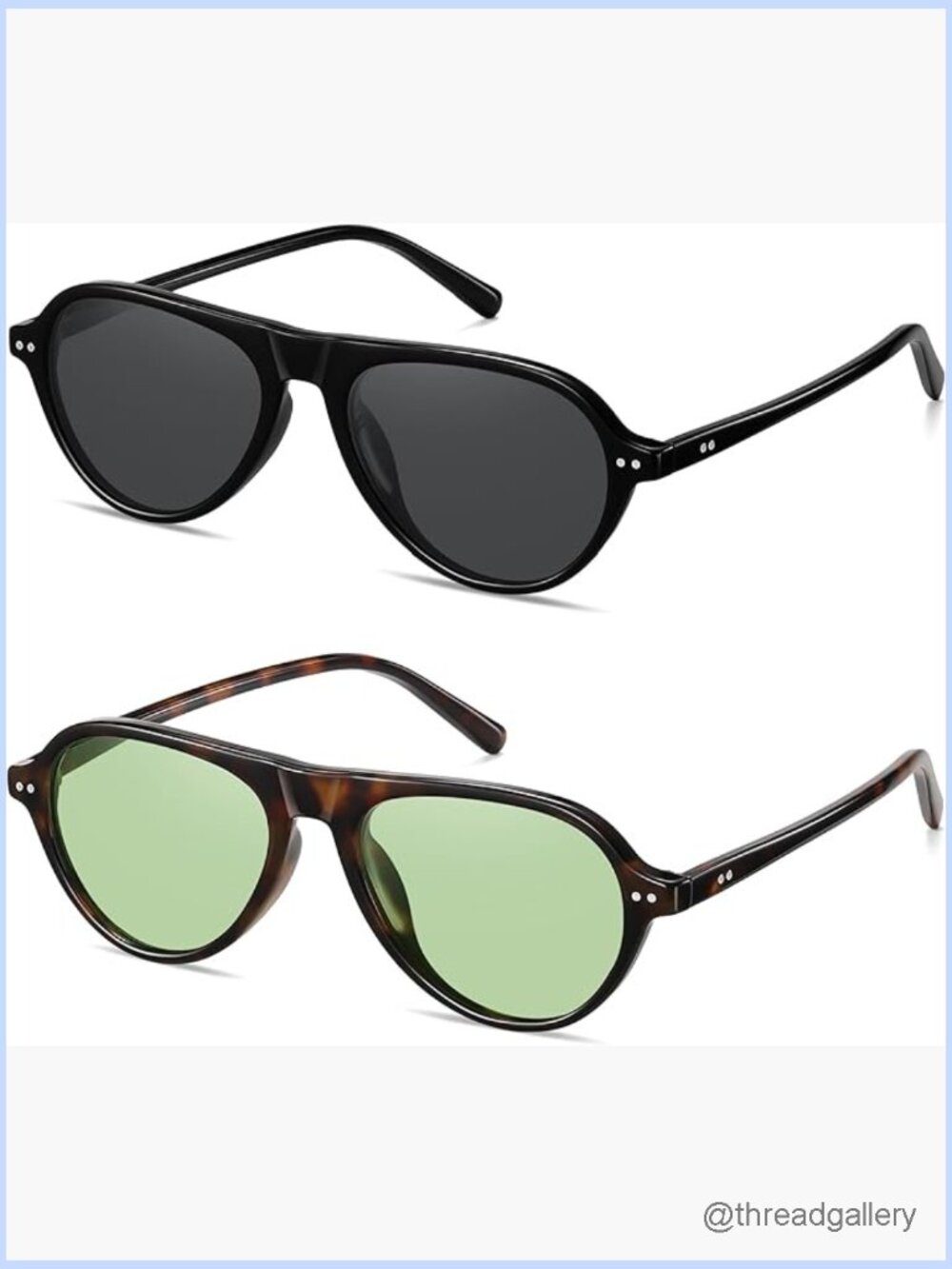 Retro Slim Polarized Aviator Sunglasses Vintage Oval Shades Small